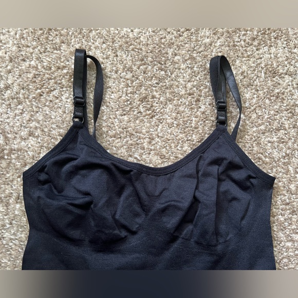 Shapewear Bodysuit Romper Tummy Control Solid Black Body Shaper Slimming Stretch - Picture 4 of 10